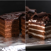 עוגת שכבות שוקולד מ-4 מרכיבים